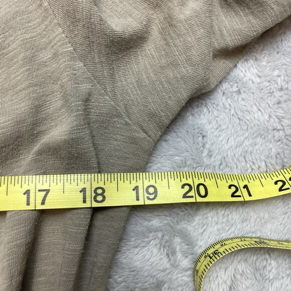 Soft Surroundings Wrap Tunic Top Womens S Gray Cotton Button Detail Asymmetrical - Picture 6 of 7